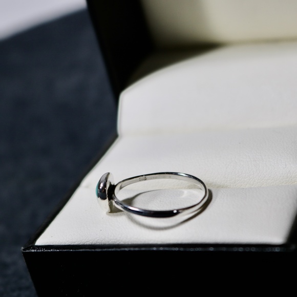 925 sterling silver turquoise ring - Picture 6 of 6